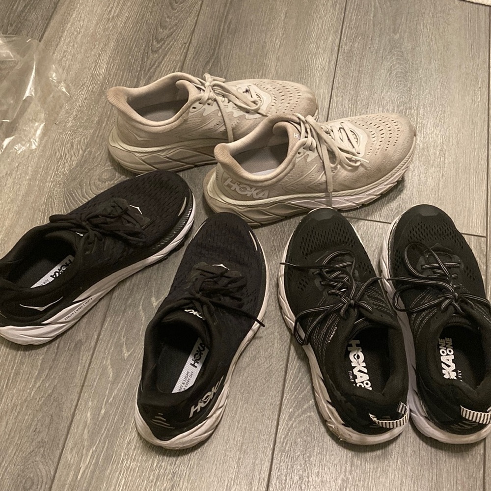 Bundle of three, Women’s Size 6 Hoka One One’s-Well Loved Condition